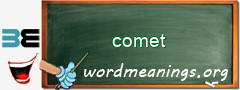 WordMeaning blackboard for comet